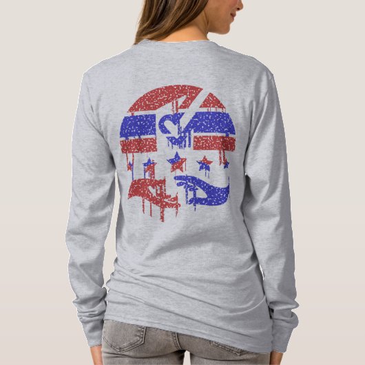 統一の手 Tシャツ (裏面)