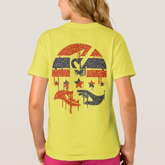 統一の手 Tシャツ (裏面)