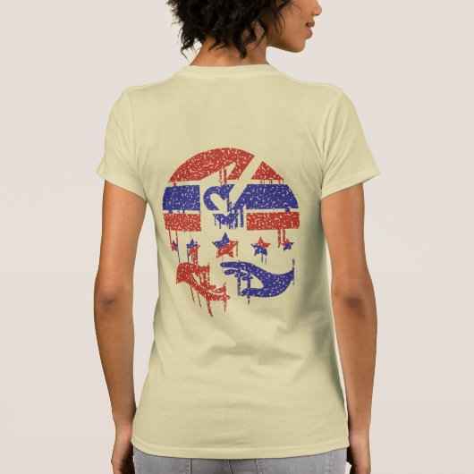 統一の手 Tシャツ (裏面)