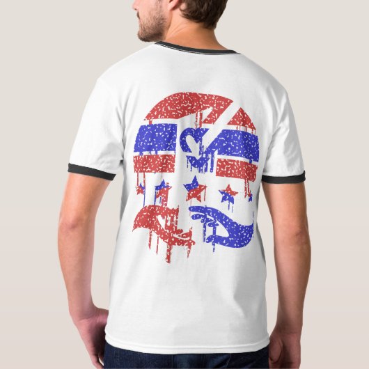 統一の手 Tシャツ (裏面)