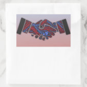 統一政治民主党及び共和党ステッカー 長方形シール (バッグ)