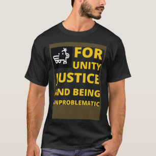 統一正義と問題のない多数の国旗 Tシャツ