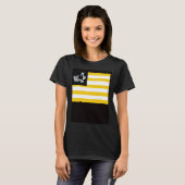 統一正義と問題のない多数の国旗 Tシャツ (正面フル)