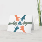 統一,サービス,社会誕生日 カード (正面)