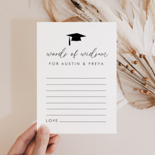 統合された知恵のカードの卒業式 招待状