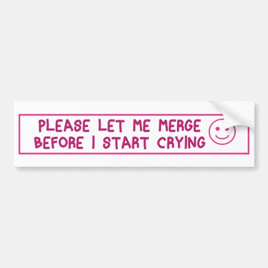 統合を開始する前に、泣き叫びを開始 バンパーステッカー (正面)