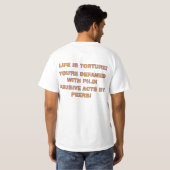 統合失調症 悪い薬 Tシャツ (裏面フル)