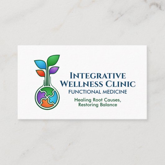 統合的ウェルネス – 機能医学 名刺 (正面)