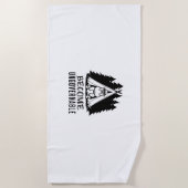 統治できないおもしろいベビーのヒッポモートウFunnになる ビーチタオル (正面)