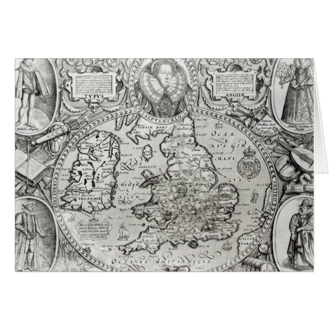 統治の間のイギリスの地図の (正面横)