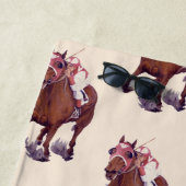 統率馬が競走に勝利 ビーチタオル (インサイチュ)