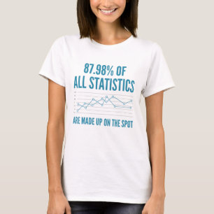 統計が構成される Tシャツ