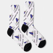 統計によって動くベルカーブ統計ユーモア ソックス (右)