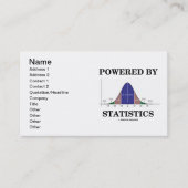 統計によって動く(ベルカーブの姿勢) 名刺 (正面)