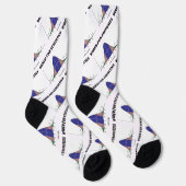 統計のための有線Statsベル曲線ユーモア ソックス (右)