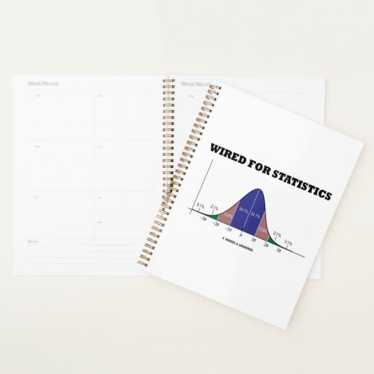 統計のための有線Statsベル曲線ユーモア プランナー手帳 (ディスプレー)