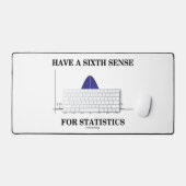 統計の鐘曲線に対して第六感を持つ デスクマット (キーボード&マウス)