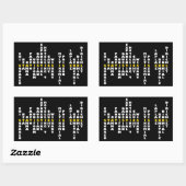 統計はステックールカー 長方形シール (シート)