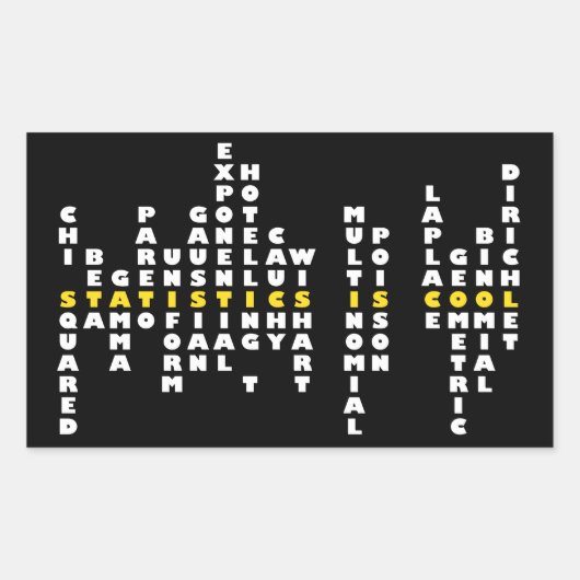 統計はステックールカー 長方形シール (正面)