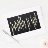 統計はステックールカー 長方形シール (封筒)