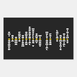 統計はステックールカー 長方形シール