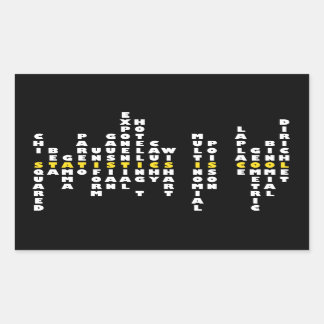 統計はステックールカー 長方形シール