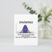 統計もしあなたは十分な長い数を拷問 ポストカード (スタンド正面)