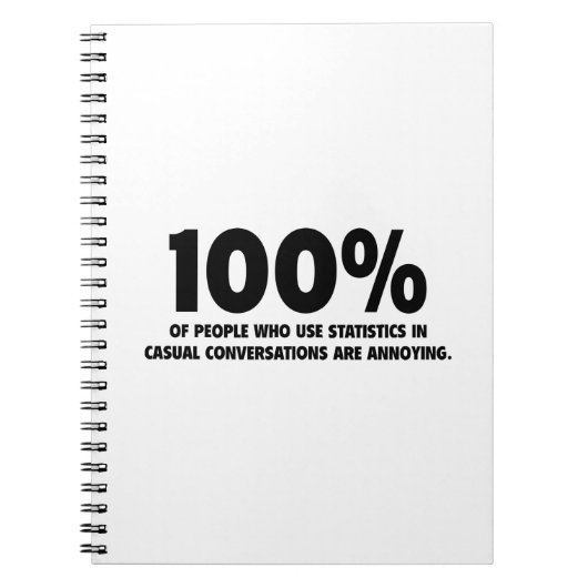 統計を使う人の100%が迷惑だ ノートブック (正面)