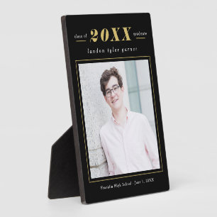 統計シンプル編集可能カラー卒業プラーク フォトプラーク