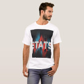 統計バグデータアート Tシャツ (正面フル)