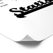 統計パーソナリティベルカーブユーモア ポスター (角)