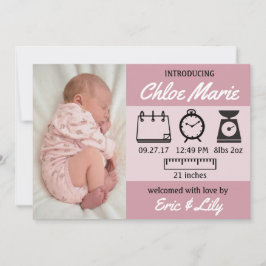 統計ベビー発表 案内状