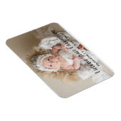 統計モダン名フォトパーソナライズされた誕生 マグネット (右側)