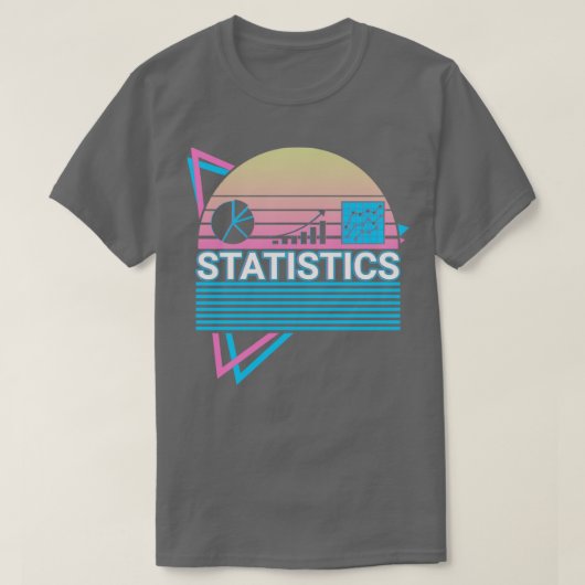 統計レトロ Tシャツ (デザイン正面)
