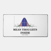 統計内の平均の考え方ギークユーモア デスクマット (正面)