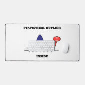 統計外のアウトリアユーモア デスクマット (キーボード&マウス)