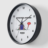 統計外のアウトリアユーモア 壁時計 (傾斜)