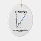 統計学ランダム性統計学ユーモアのチャミング セラミックオーナメント (右)