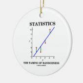 統計学ランダム性統計学ユーモアのチャミング セラミックオーナメント (左)