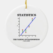 統計学ランダム性統計学ユーモアのチャミング セラミックオーナメント (裏面)
