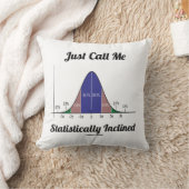 統計学的に傾いた呼び出し（ベル曲線） クッション (ブランケット)