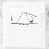 統計学素晴らし士シール 長方形シール (バッグ)