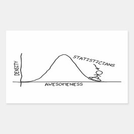 統計学素晴らし士シール 長方形シール