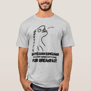 統計学者のためのベイズの恐竜のTシャツ Tシャツ
