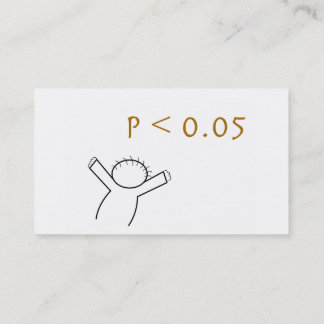 統計学者のための名刺 名刺