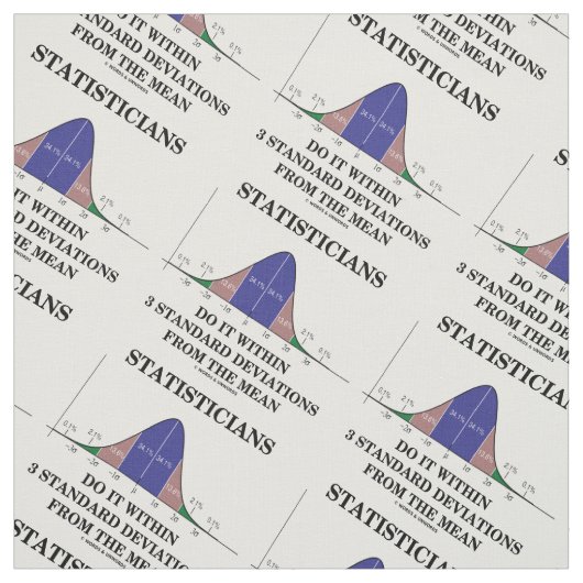 統計学者は平均から3標準偏差の範囲内で行う ファブリック (見本)