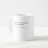 統計学者は待っていません コーヒーマグカップ (正面左)