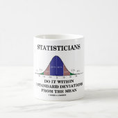 統計学者は3つの標準偏差の内のそれをします コーヒーマグカップ (中央)