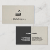 統計学者シンプルのエレガントプロフェッショナル 名刺 (正面/裏面)