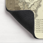 統計州リソグラフ化地図 マウスパッド (コーナー)